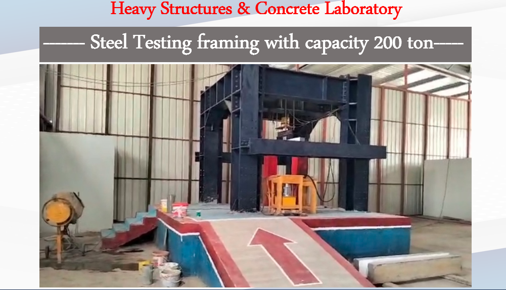 Steel Testing framing with capacity 200 ton